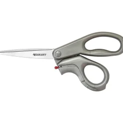 Westcott E-Z Open 8" Stainless Steel Multi-Purpose Scissors, Pointed Tip, Gray (13227) Sale