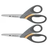 Westcott Titanium Bonded UltraSmooth 8" Heavy Duty Scissors, Blunt Tip, Gray/Yellow, 2/Pack (14107) Best