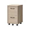 Hot Dulzura 2-Drawer Mobile Vertical File Cabinet, Letter/Legal Size, 29.25"H x 17"W x 20"D, Warm Brown (SPUS-DZMF-LBM) File Cabinets