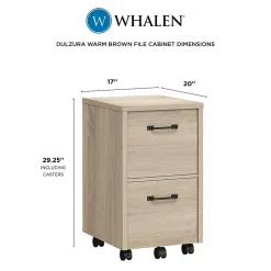 Hot Dulzura 2-Drawer Mobile Vertical File Cabinet, Letter/Legal Size, 29.25