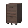 Hot Dulzura 2-Drawer Mobile Vertical File Cabinet, Letter/Legal Size, 29.25"H x 17"W x 20"D, Dark Brown (SPUS-DZMF-DBM) File Cabinets