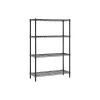Sale 4-Shelf Wire Unit, 48"W, Black (WS184872-4B) Shelving