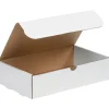 Partners Brand White Corrugated Mailers, 11" x 6-1/2" x 2-3/4", 50/Bundle* Corrugated Mailers