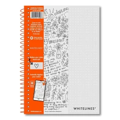 Whitelines Journal, 75.75" x 8.25", Dotted Ruled, Gray, 70 Pages, 12/Carton (17006cs) Hot