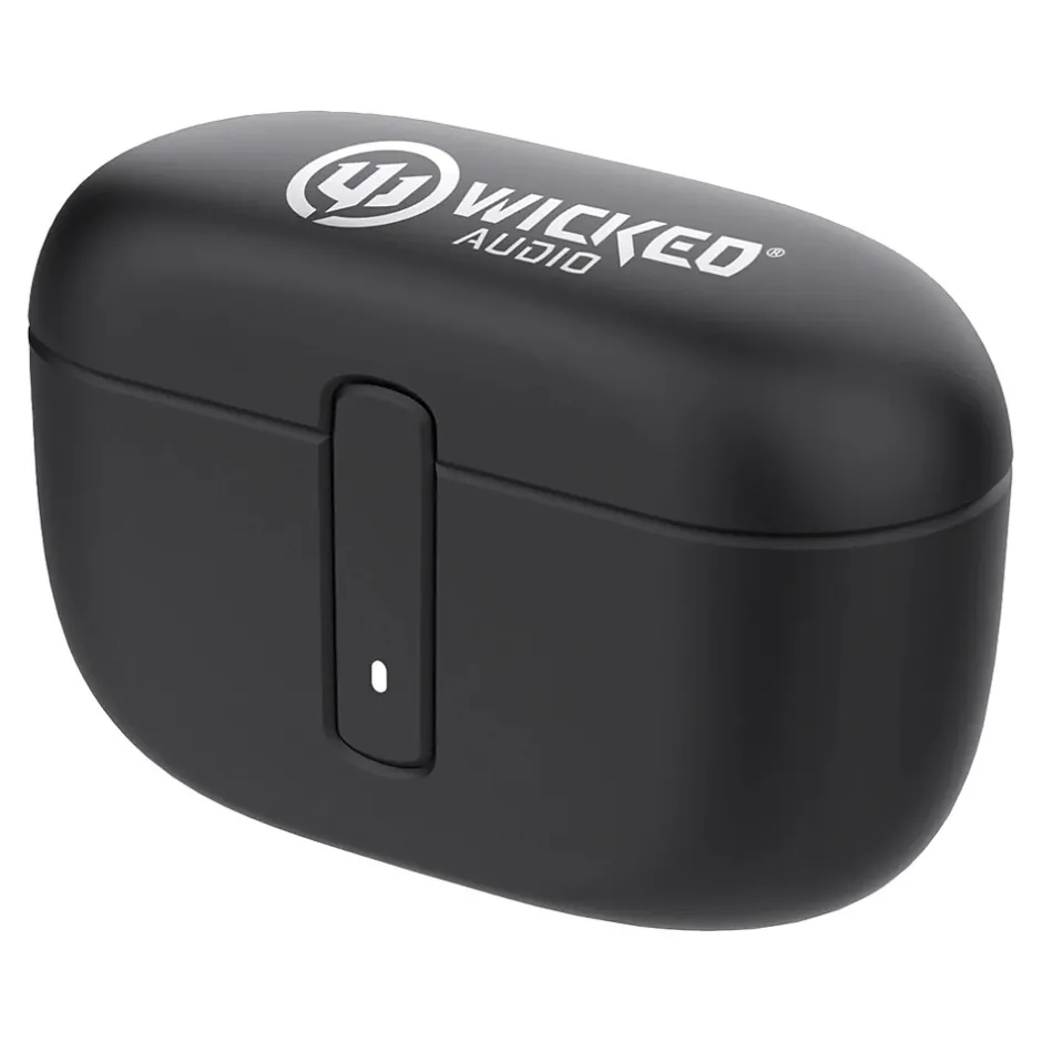 Wicked Audio Mojo 800 Wireless Active Noise Canceling Earbud Headphones, Bluetooth, Black (WI-TW4850)