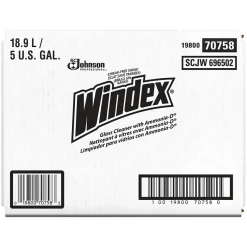 Windex Glass & More Cleaner with Ammonia-D, Unscented, 5 gal. Bag-in-Box Dispenser (696502)