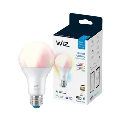 Smart Bulbs<Philips WiZ 100W Equivalent A21 LED Smart Bulb, White (603514)
