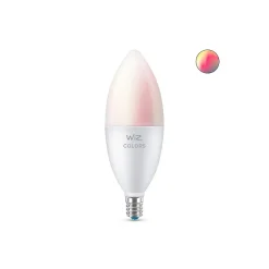 Smart Bulbs<Philips WiZ 40W Equivalent E12 LED Smart Bulb, White (603522)