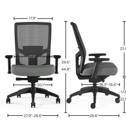 Clearance Workplace2.0™ 500 Series Mesh and Fabric Task Chair, Iron Ore (51973) Office Chairs