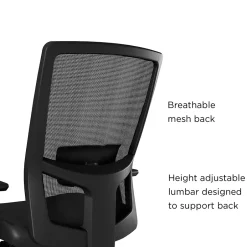 Discount Workplace2.0™ 500 Series Vinyl and Mesh Task Chair, Black (51974) Office Chairs