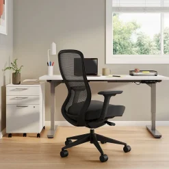 Discount Workplace2.0™ Ayalon Ergonomic Fabric Swivel Task Chair, Black (UN51505) Office Chairs