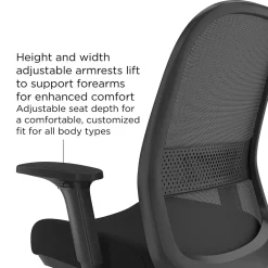 Clearance Workplace2.0™ Bedford Ergonomic Fabric/Mesh Swivel Task Chair, Black (UN60991) Office Chairs