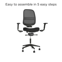 Clearance Workplace2.0™ Bedford Ergonomic Fabric/Mesh Swivel Task Chair, Black (UN60991) Office Chairs