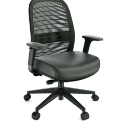 Clearance Workplace2.0 Health™ Bedford Polyurethane/Nylon Task Chair, Black (WP62574) Office Chairs