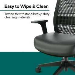 Clearance Workplace2.0 Health™ Bedford Polyurethane/Nylon Task Chair, Black (WP62574) Office Chairs