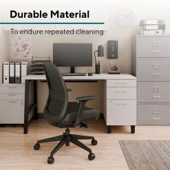 Clearance Workplace2.0 Health™ Bedford Polyurethane/Nylon Task Chair, Black (WP62574) Office Chairs