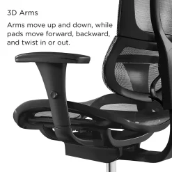 Sale Workplace2.0 Lawton Ergonomic Mesh Swivel Task Chair, Black (UN62655) Office Chairs