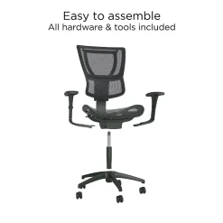 Sale Workplace2.0 Lawton Ergonomic Mesh Swivel Task Chair, Black (UN62655) Office Chairs