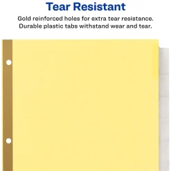 Avery WorkSaver Insertable Tab Index Dividers, 8-Tab, 8-1/2 x 11, Clear, 24 Sets/Box Discount