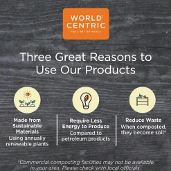 Food Storage Containers<World Centric Fiber Trays, PLA Lined, PFAS Free, 8.3 x 4.9 x 0.7, Natural, 500/Carton