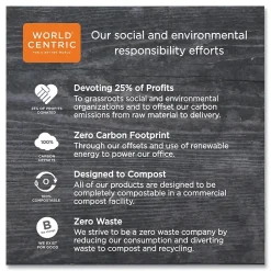 Filters, Stirrers & Straws<World Centric Sustainable Kraft Paper Straws, Wrapped, 8", Natural, 6,000/Carton