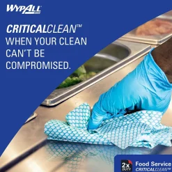 WypAll CriticalClean Foodservice Fabric Food Service Cloths, 23.5