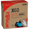 WypAll GeneralClean X60 Fabric Cleaning Wipers, 16.8" x 9.1", White, 118 Wipers/Box (34790)