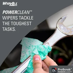 WypAll PowerClean ProScrub Fabric Cleaning Wipers, 12
