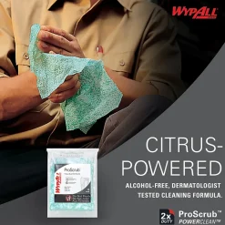 WypAll PowerClean ProScrub Fabric Cleaning Wipers, 9.5