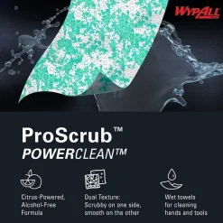 WypAll PowerClean ProScrub Fabric Cleaning Wipers, 9.5