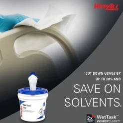 WypAll PowerClean WetTask Fabric Cleaning Wipers, 9