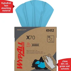 WypAll PowerClean X70 Cloths, 8.34