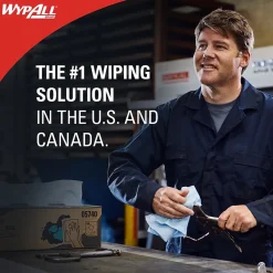 WypAll PowerClean X70 Fabric Cleaning Wipers, 13.3