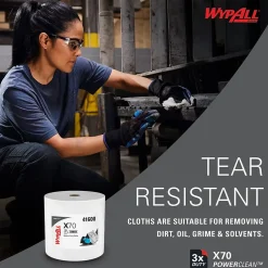WypAll PowerClean X70 Fabric Cleaning Wipers, 13.3