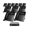 Office Phones & Conferencing<XBLUE QB1 14-Line Corded Conference Telephone System Bundle, Black (qb1-ip8g-4x11)