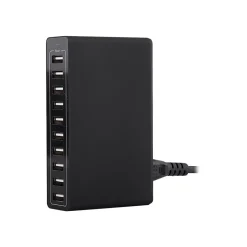 4XEM USB Charging Kit/Bundle for Phone/Tablet/GPS, Black (4XPOWER10USB)