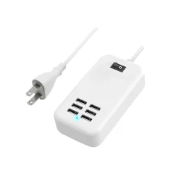 4XEM USB Charging Kit/Bundle for Phone/Tablet/Game, White (4XPOWER6USBCBL)