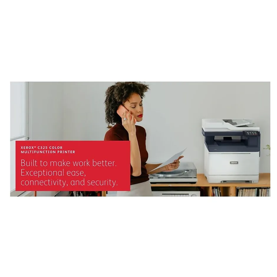 Color Printers<Xerox C325 Wireless Color Laser Printer, All-In-One, Print, Scan, Copy, Fax (C325/DNI )