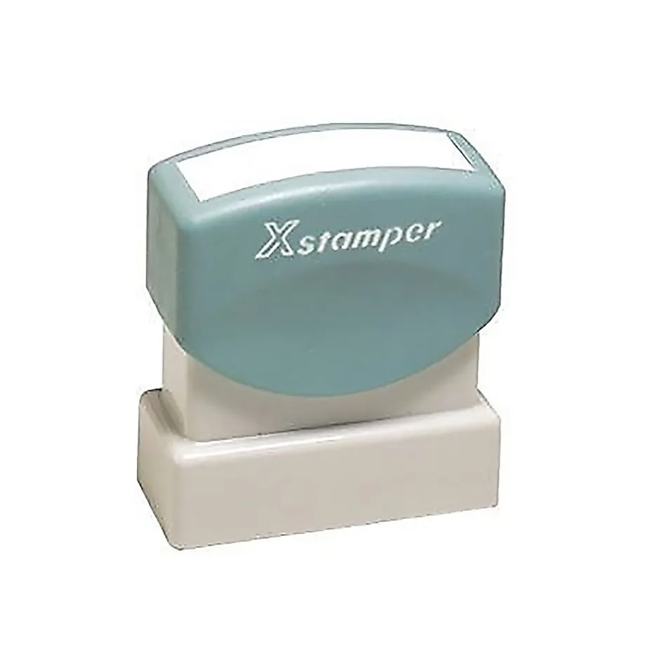 Cosco Xstamper 2-Color Title Stamps, "COMPLETED" Blue/Red Ink (036030) Sale