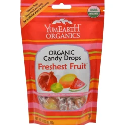 Hard Candy & Lollipops<YumEarth Organic Candy Drops Assorted Flavor Hard Candy, 3.3 oz., (270-00031)