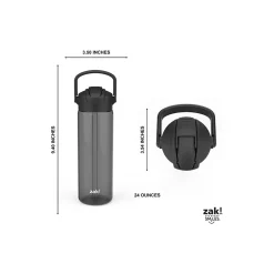 Water Bottles<Zak! Liberty Plastic Water Bottle, 24 oz., Ebony (0015-X280)