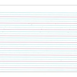 Clearance Broken Midline Sulphite Paper; 500 Sheet, Ruled, 10.50" x 8", 500/Pack, White Classroom Paper