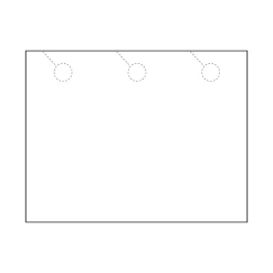 Hot 3-Up Door Hanger, 8.5" x 11", Vellum Bristol White, 50/Pack (212-50FWH23D) Business Cards