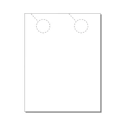Discount 2-Up Door Hanger, 8.5" x 11", Vellum Bristol White, 250/Pack (204-250FWH42) Business Cards