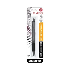 Zebra G-450 Retractable Gel Pen, Medium Point, 0.7mm, Black Ink (49511) Discount