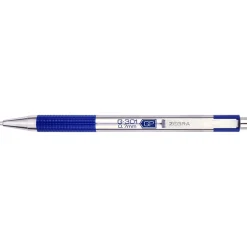 Zebra G-301 Retractable Gel Pen, Medium Point, 0.7mm, Blue Ink, 2 Pack (41322)