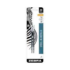 Zebra JK-Refill Gel-Ink Pen Refill, Medium Point, Black Ink, 2 Pack (88112) Best