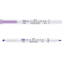 Zebra MILDLINER Double-Ended Creative Highlighter, Chisel/Bullet Tip, Violet, 6/Pack (78180R) Sale