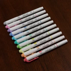 Zebra Mildliner Twin Tip Highlighters, Bullet/Chisel Tip, Complete Assorted, 10/Pack (78101) Outlet