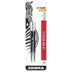 Zebra Sarasa Dry Gel-Ink Pen Refill, Medium Point, Blue Ink, 2 Pack (87022) New